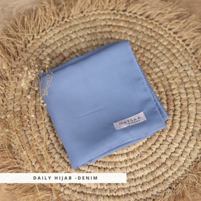 Katalog DAILY HIJAB SQUARE/ POLYCOTTON /Bella square-Denim