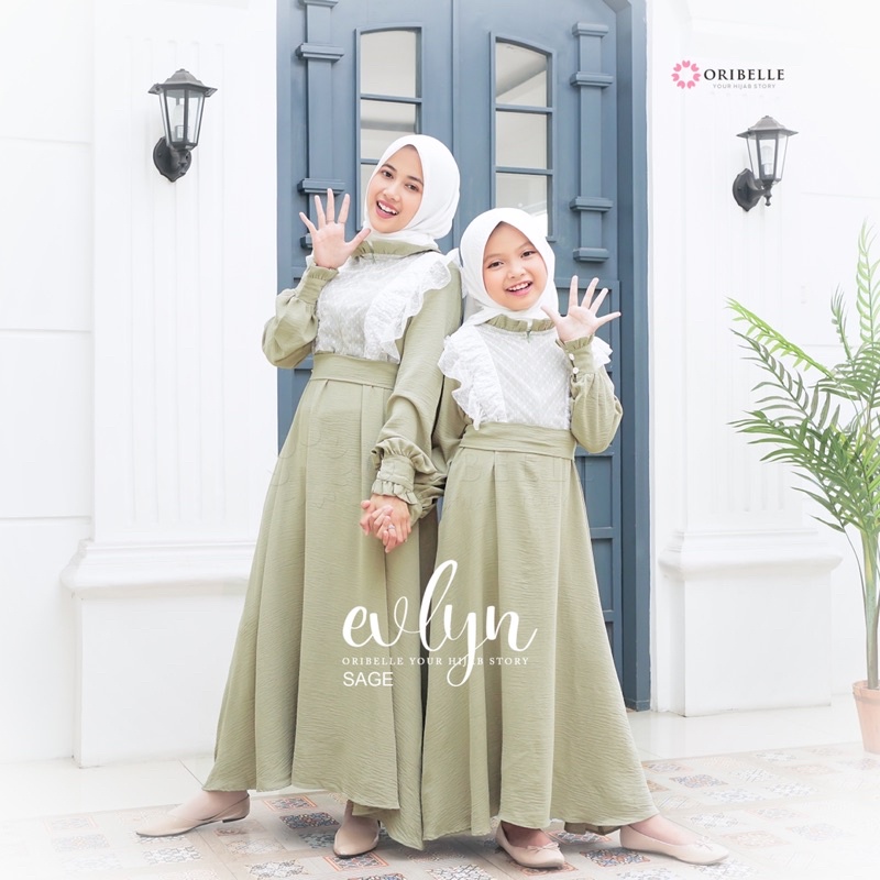 EVLYN SAGE oribelle syari oribelle style oribelle couple gamis syari gamis murah oribelle collectoin