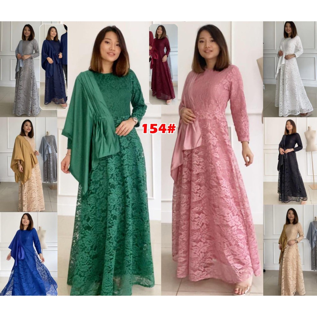 154#Fashion Gamis/Gamis Wanita/Baju Muslim// FASHION TERBARU