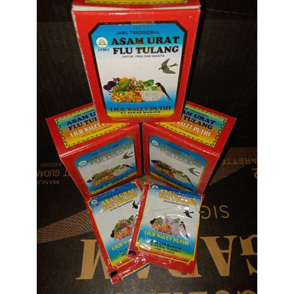 ASAM URAT FLU TULANG LIUR WALET PUTIH SERBUK ORIGINAL 100%