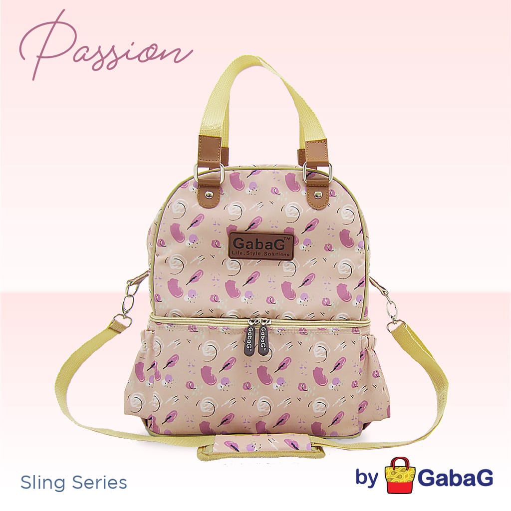 GABAG DOUBLE SLING SERIES - PASSION / COOLER BAG / FREE ICE GEL 2 PCS