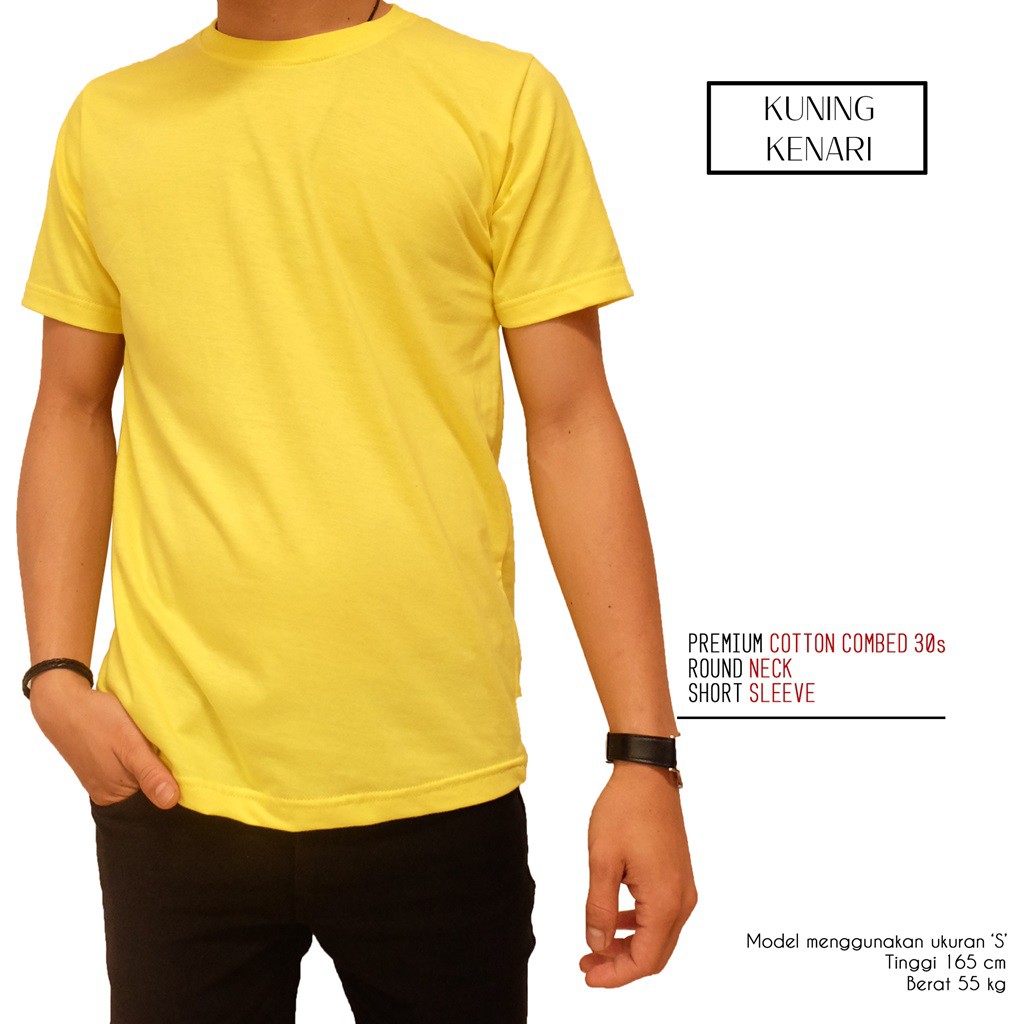 Gambar Kaos Polos Warna Kuning Depan Belakang Inspirasi Desain Menarik