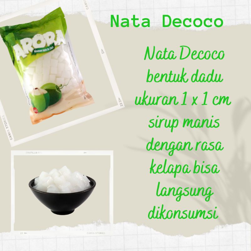 

Minuman Nata Decoco asli olahan air kelapa sirup manis kemasan 1 kg