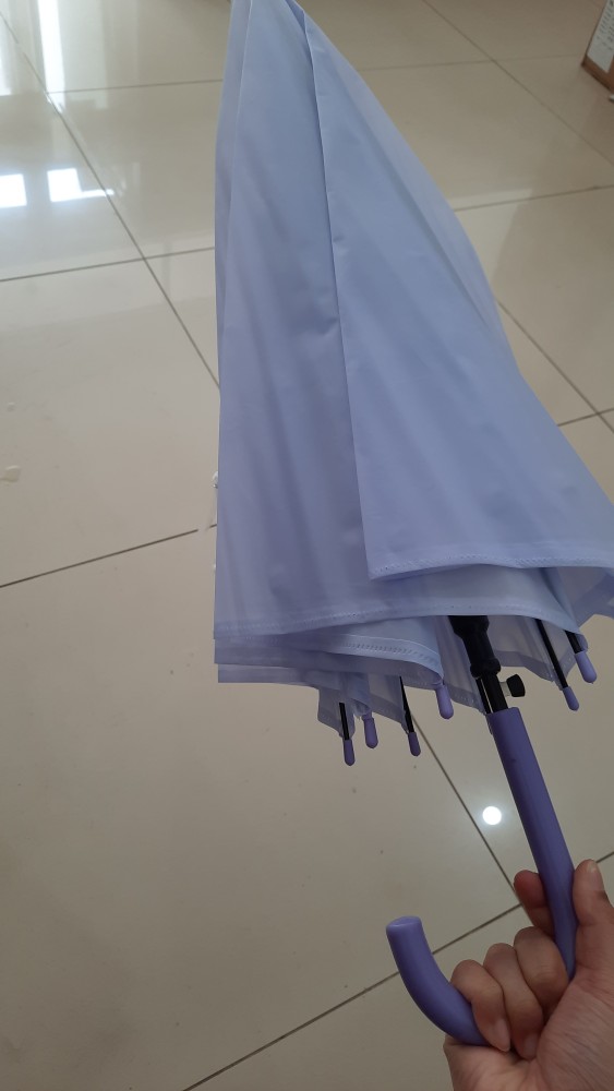 Payung Tongkat List Pastel Polos . Simple Beautiful Umbrella