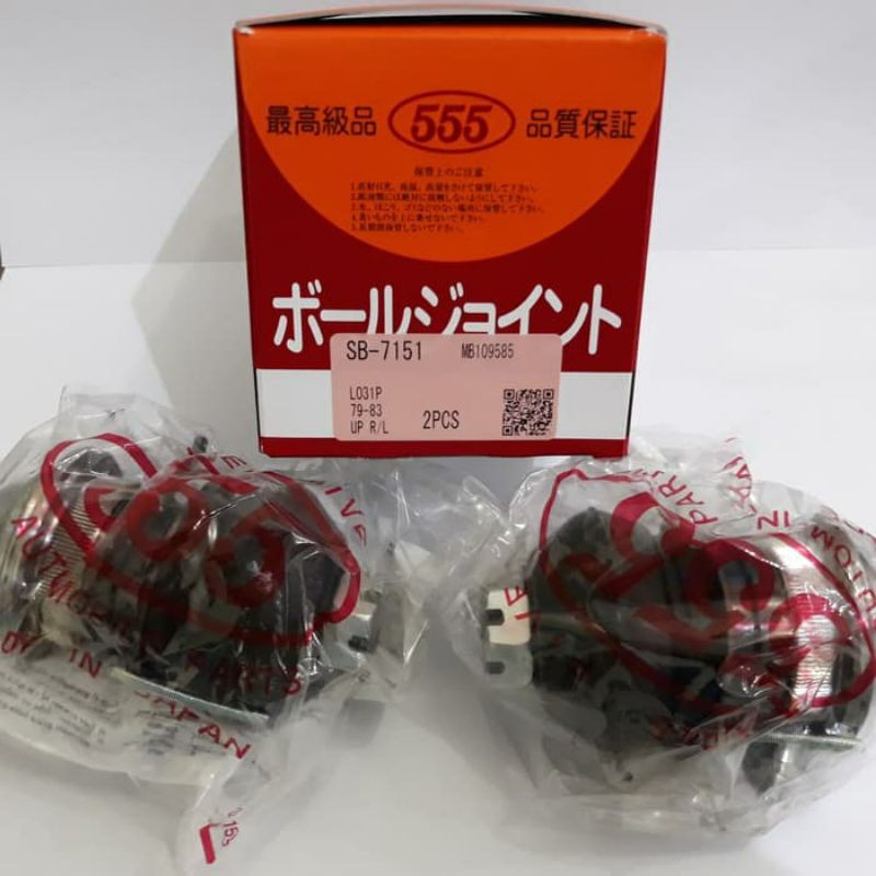 1Biji Ball Joint Atas L300 Diesel/ Bensin/ Kuda/ Colt T120 th 78-81 merk 555 Jepang / MEDA Taiwan