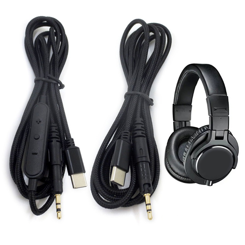 Kabel Adaptor Jack BT Type C Male to 2.5mm Male Untuk Headphone Stereo ATH-M40X M50X M60X M70 Sangat Kompatibel