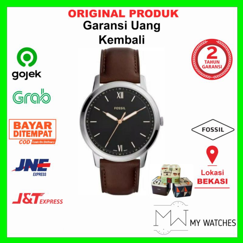 Jam Tangan Pria Fossil The Minimalist Leather Strap | Fossil Fs5464