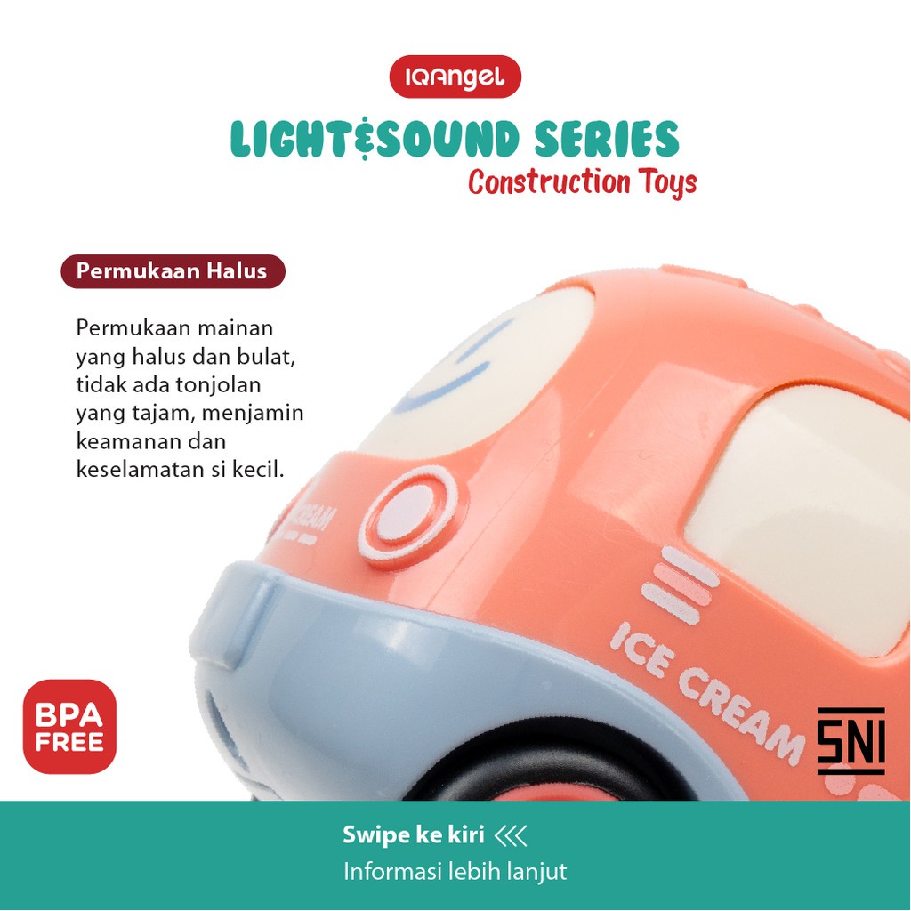 IQANGEL LIGHT &amp; SOUND CONSTRUCTION TRUCK TOYS / IQMS1029-1