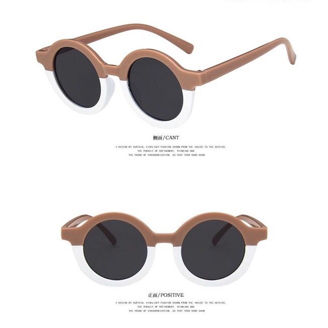 Kacamata anak/Kacamata Vintage 1-7 tahun-KA-103 COKLAT