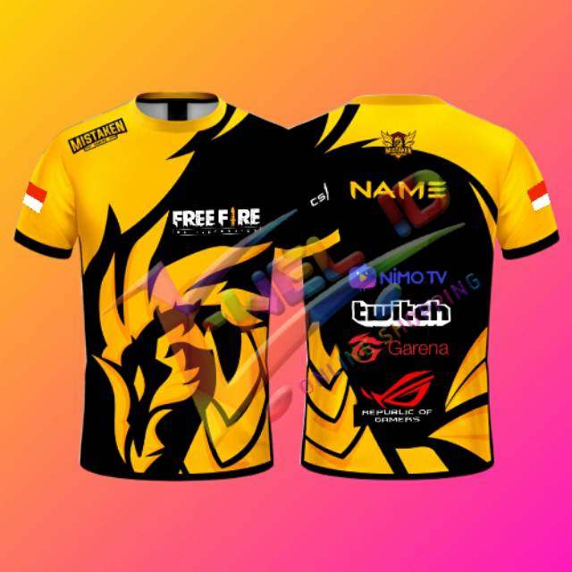 Jersey baju gaming custom FF