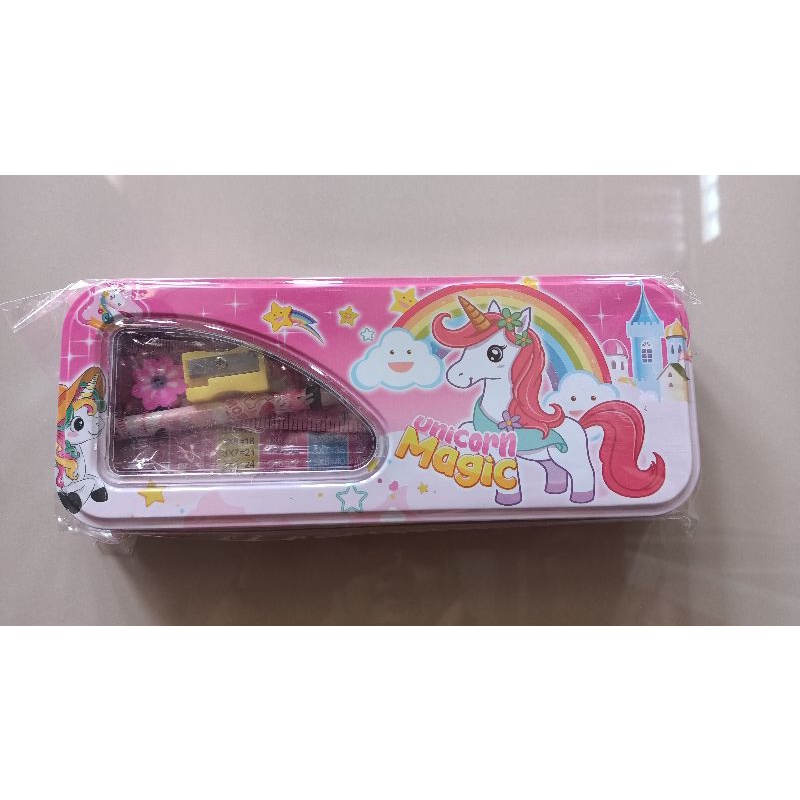 TEPAK set / TEMPAT PENSIL BT21/BTS, FREE ISINYA, LUCU-Unicorn