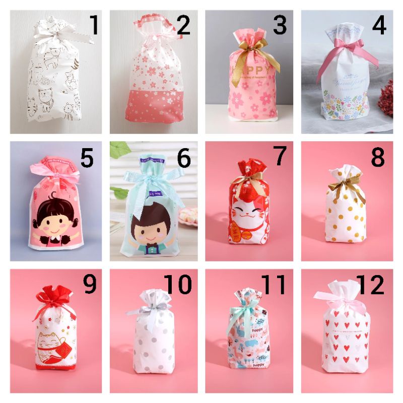 (PC27)Plastik Serut/Goodie Bag/Bingkisan