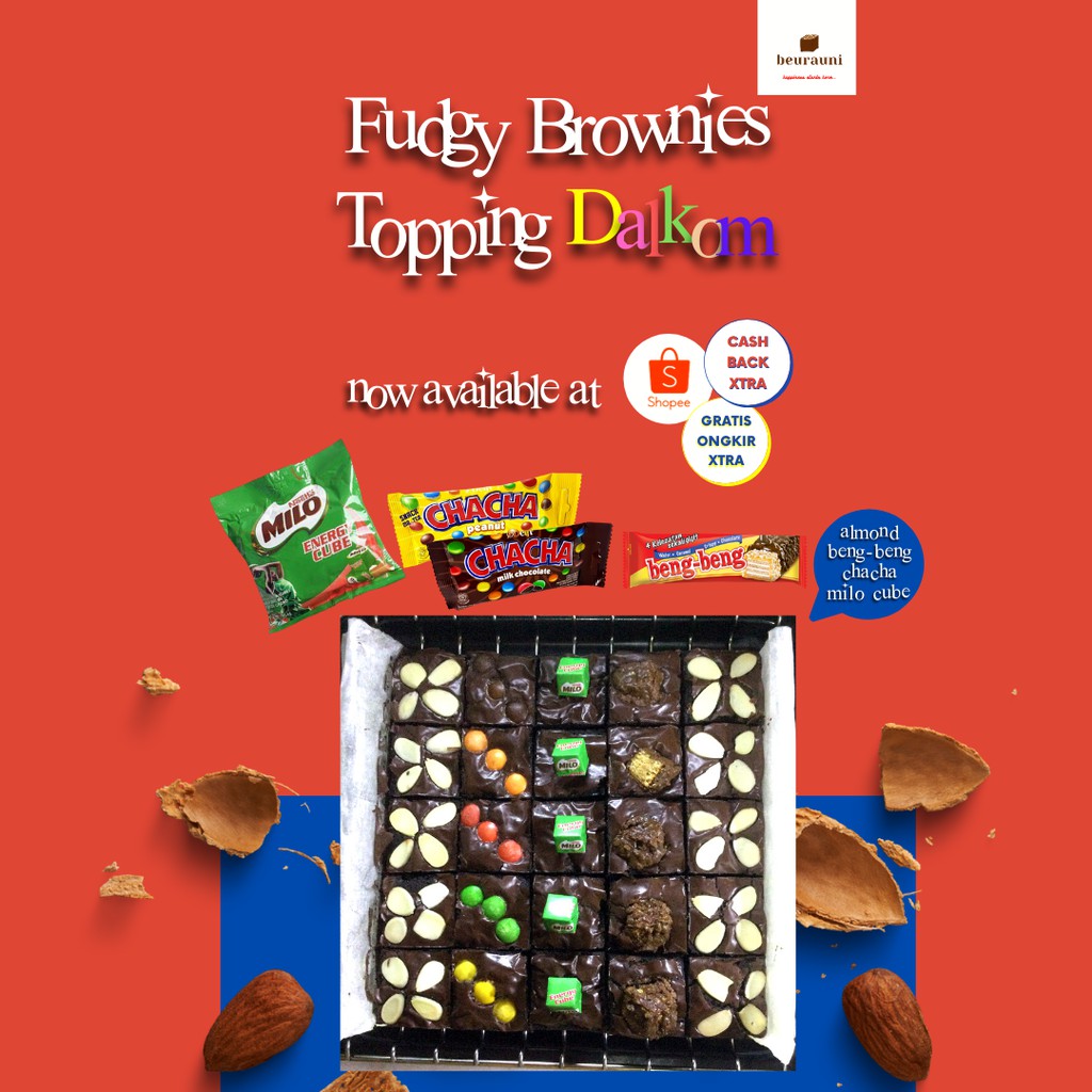 

Fudgy Brownies (Dalkom) Brownies Panggang