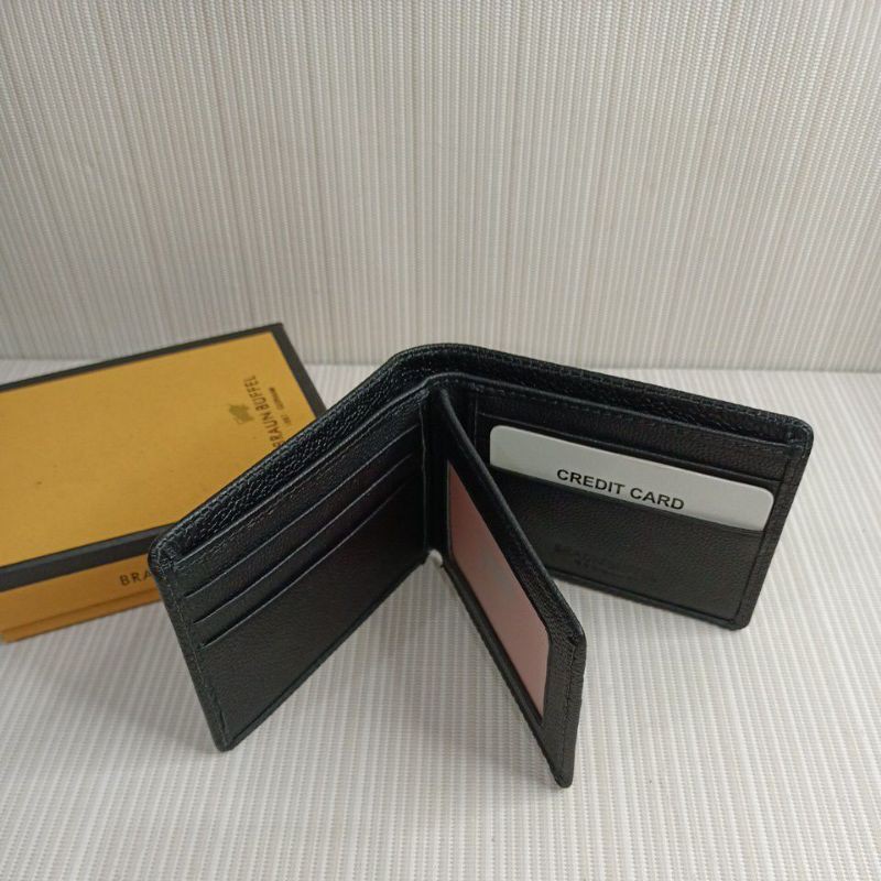 Dompet kulit pria ukuran mini kulit asli + box