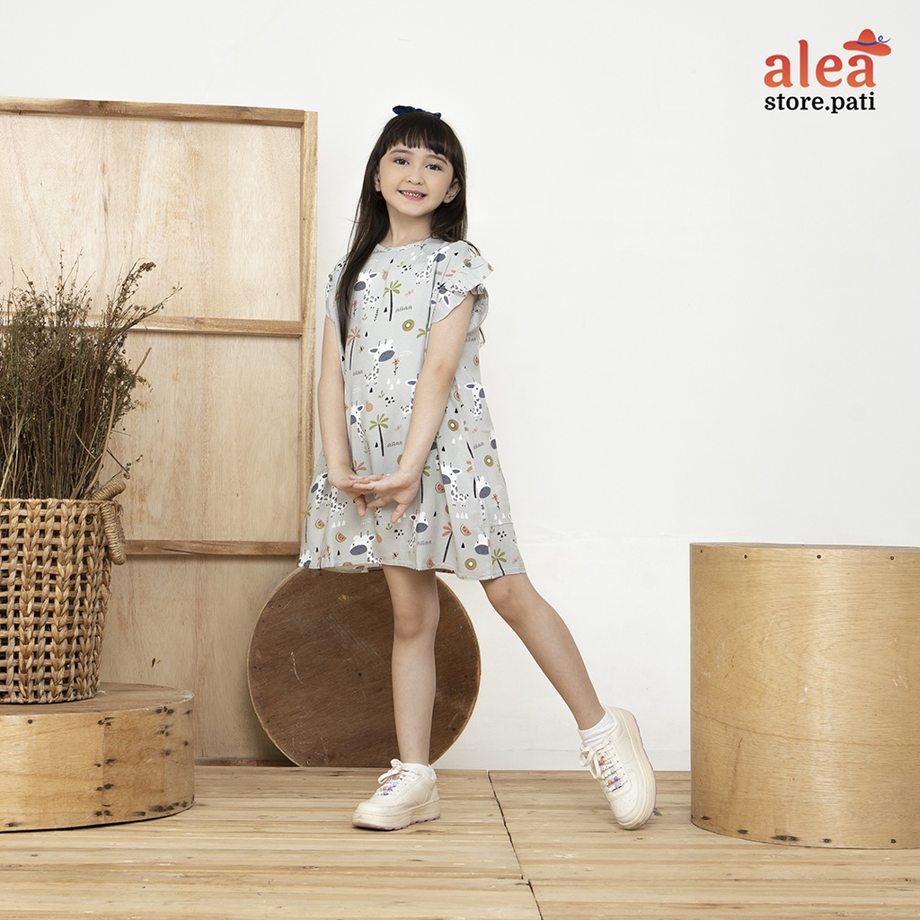 Vahayya Daster Anak Usia 1 - 6 Tahun || Home Dress Anak Motif Hewan Jerapah