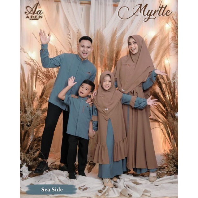 Moslem Ori Couple Sarimbit Myrtle Family Series By Aden (Open PO Ready Akhir Maret 2022)