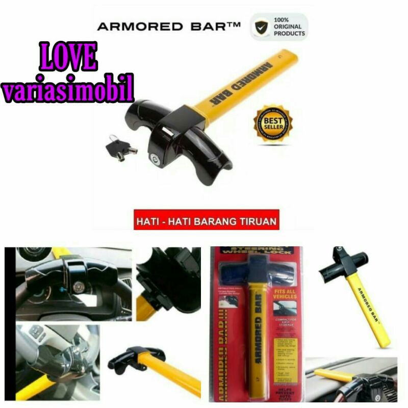 Kunci stir mobil Toyota Prado SEG Celica Lite-ace Picnic pengaman stir mobil original model amored