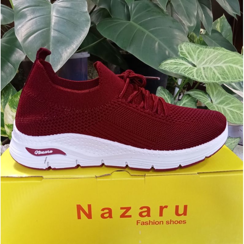 belbe/sepatu rajut cewek/fashion cewek-Maroon 1