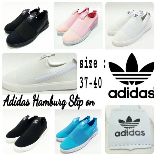 Sepatu sport adidas woman slip on hamburg