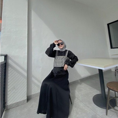 ilook | Tanktop Anjas | Tanktop Serena Gingham | Tanktop Outer Bahan Creap Motif Kotak-4