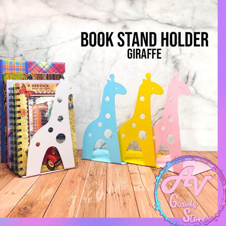 

Promo Termurah Book Stand / Sandaran Buku / Penyangga buku / pembatas buku / Book end fancy besi (2p