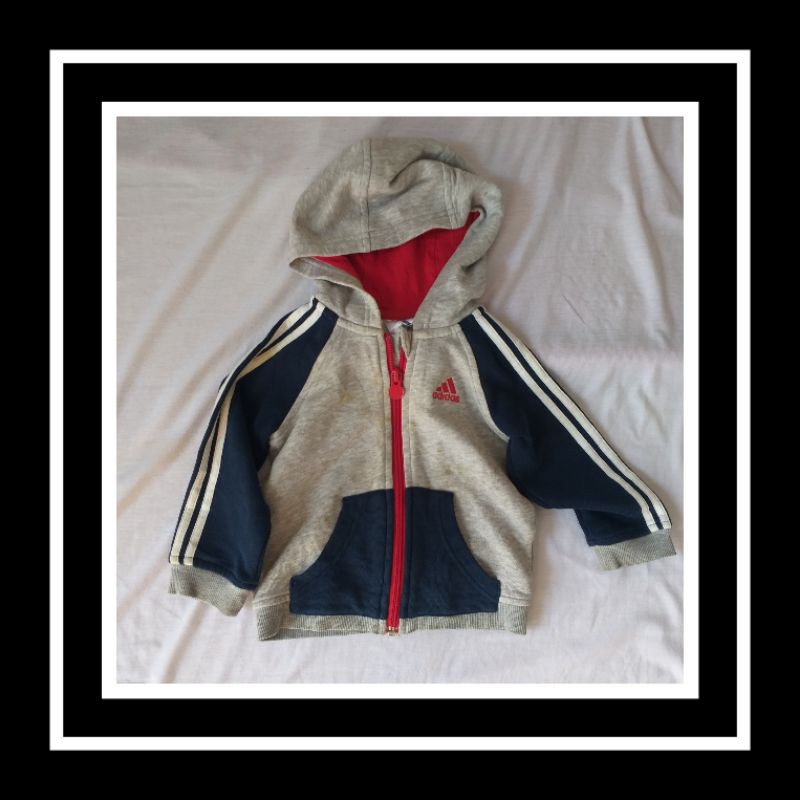 Jaket/hoodie ADIDAS original anak 1-2 tahun (preloved)