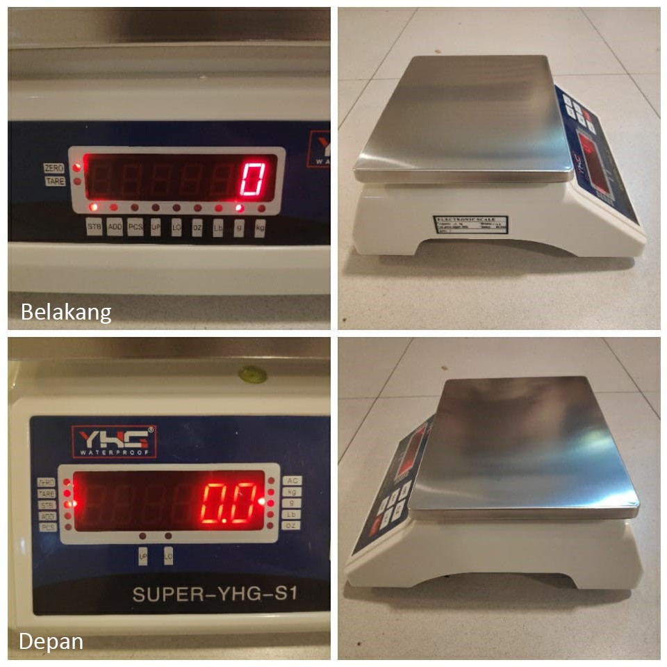 Timbangan Digital Anti Air Waterproof Scale Stainless YHG S1 15kg 30kg