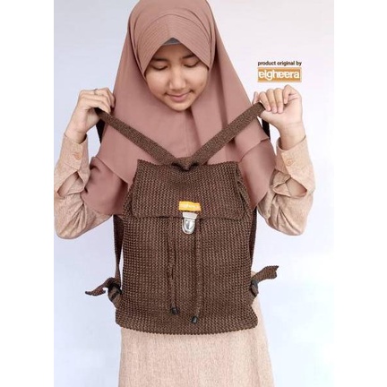"SDG. 306312"  Tas Ransel Rajut / Tas Gendong / Tas sekolah