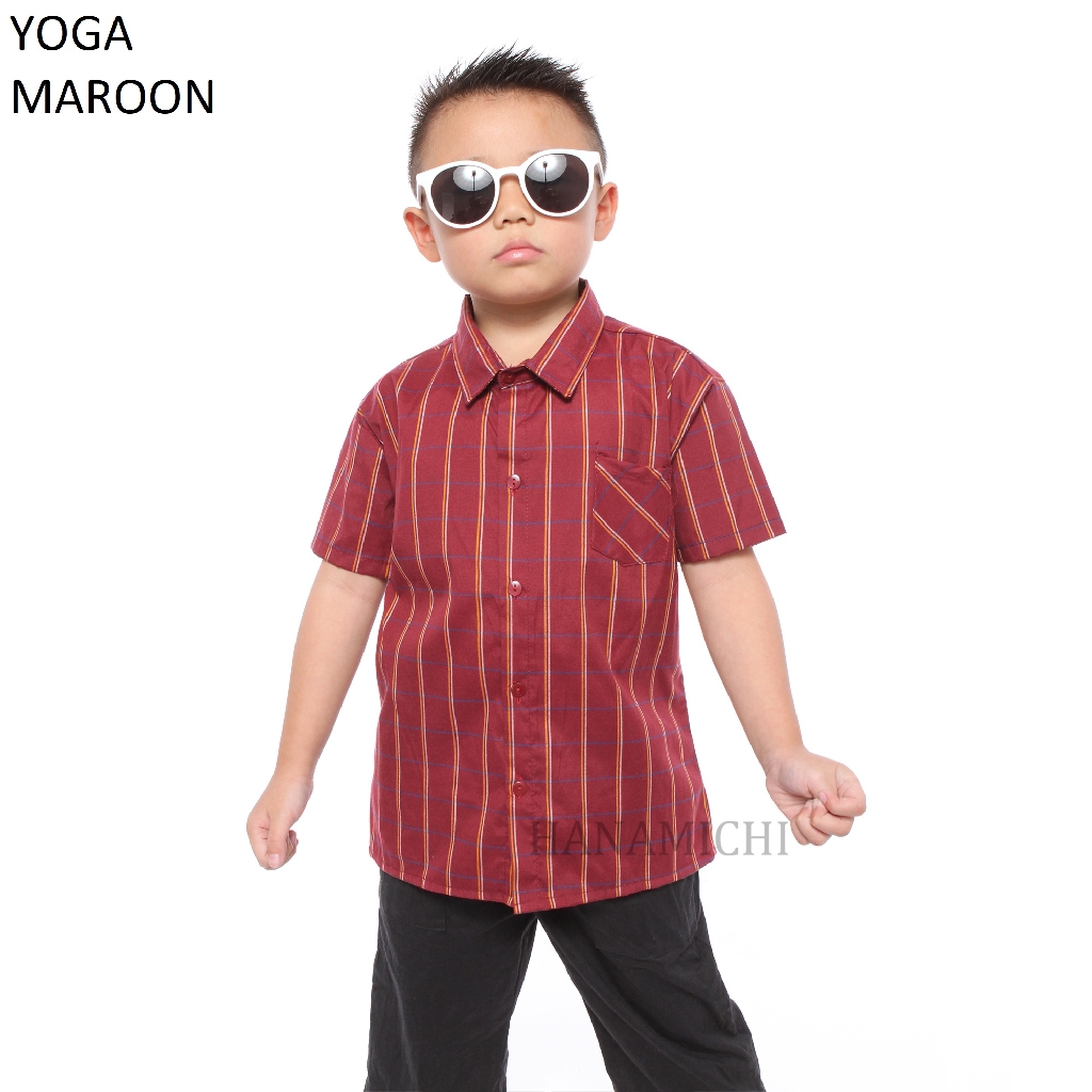 Hanamichi YOGA Baju Kemeja Anak Lengan Pendek