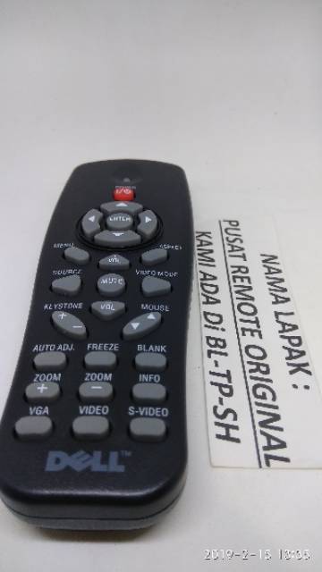 REMOTE REMOT PROJECTOR PROYEKTOR DELL ORIGINAL ASLI