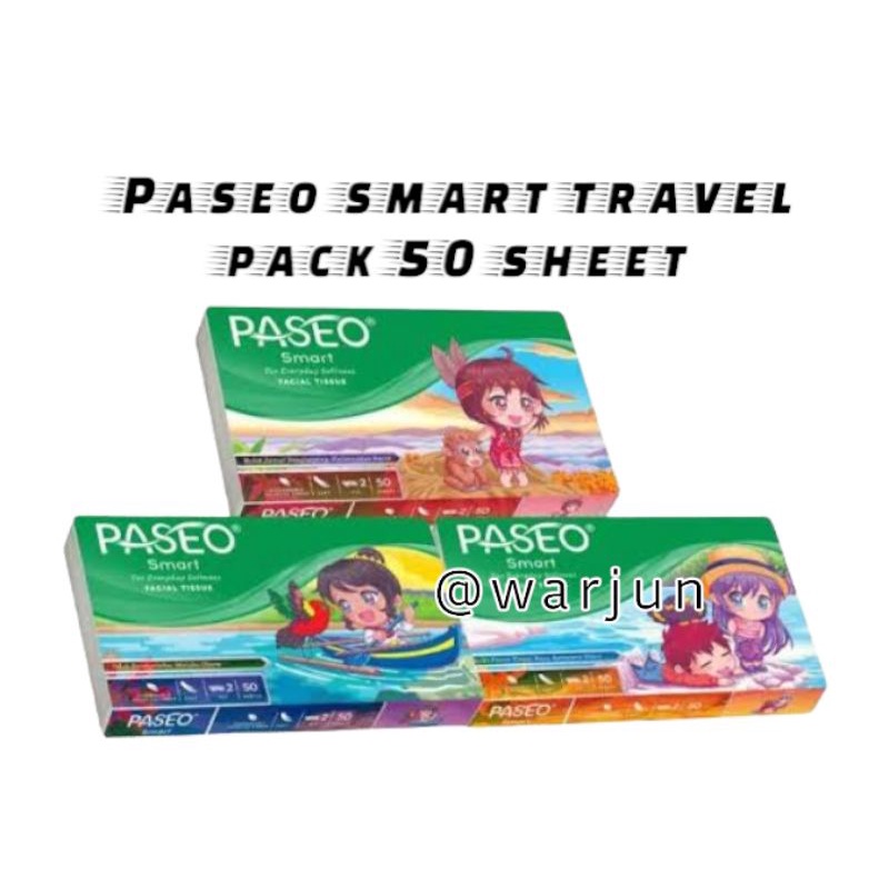 tissue paseo smart travel pack 50 sheet