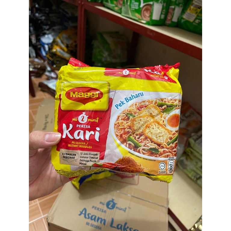 

Maggi Mie Instant KARI Malaysia 1Pack isi 5Bungkus