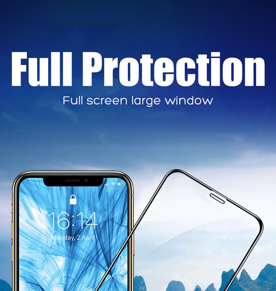 Pelindung Layar Tempered glass Untuk iPhone 6 6s 7 8 plus XR X XS max 11 12 pro max se 2020