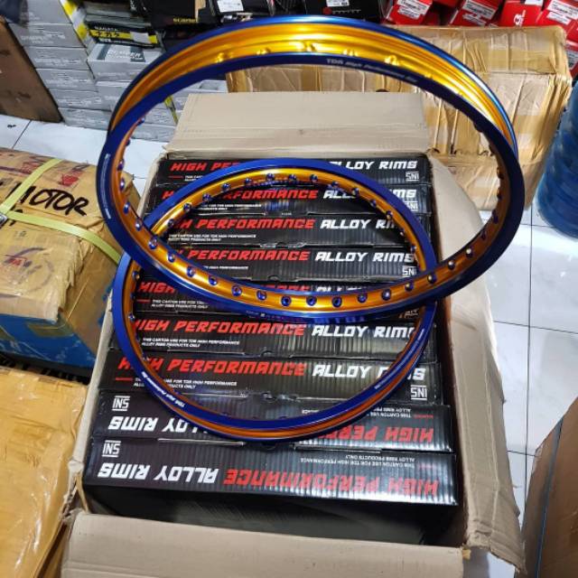 Velg TDR 2Tone 140/160 x 17 Blue - Gold