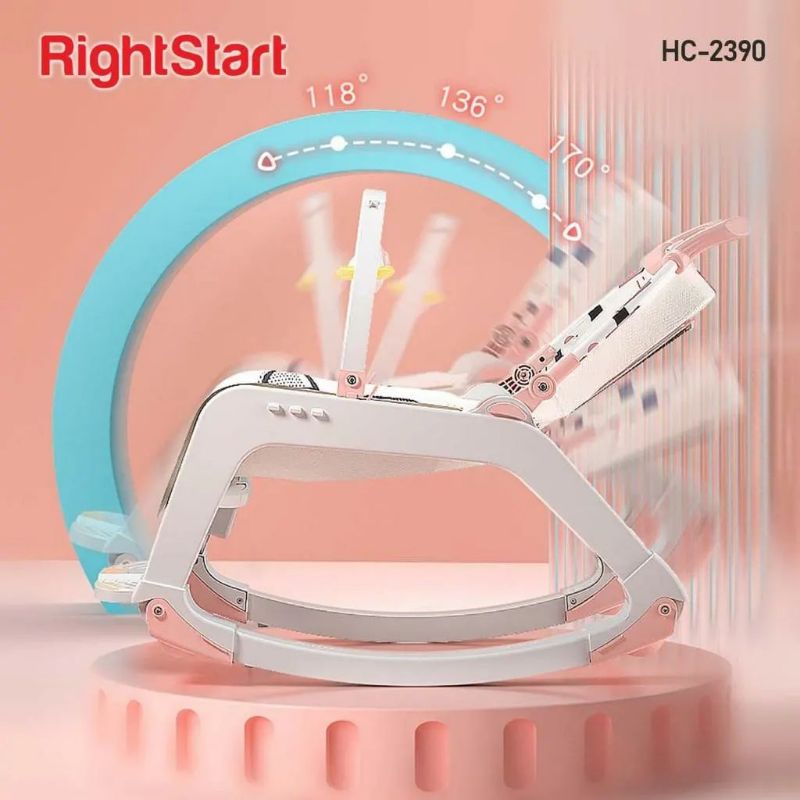 Right Start Bouncer Table, Adventurer, Newborn Toddler Portable Swing Ayunan Bayi 2 in 1 Kursi Goyang Rocker Baby Meja Makan