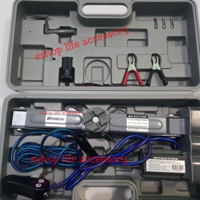 Dongkrak Electrik / Elektrik Jack Mobil 2 Ton Krisbow Mobil Aksesoris