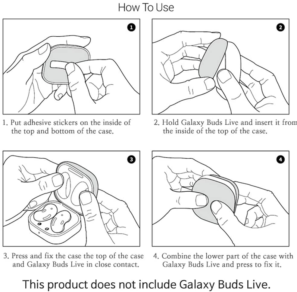 SAMSUNG Case Pelindung Earphone Bahan Silikon Anti Jatuh Untuk Samsung Galaxy Buds Live