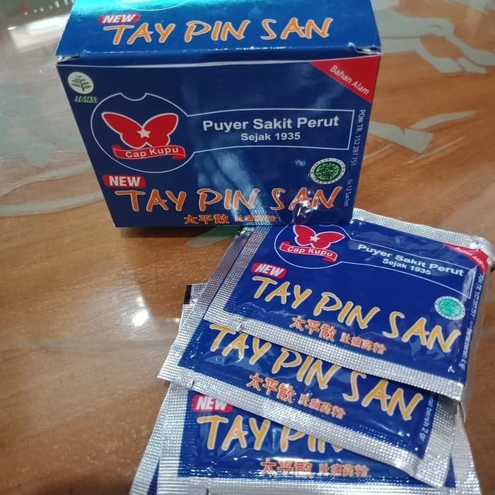 TAY PIN SAN SERBUK OBAT PUYER SAKIT PERUT PER BOX