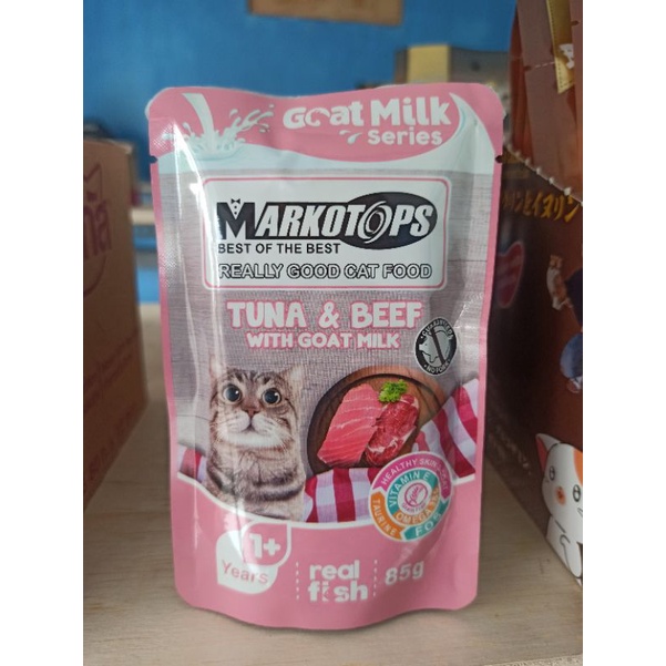 MARKOTOPS POUCH WETFOOD MAKANAN KUCING 85GR