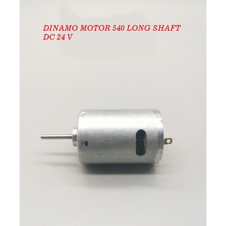 Dinamo Motor 540 Long Axis DC 24V Low Speed High Torque (540LX)