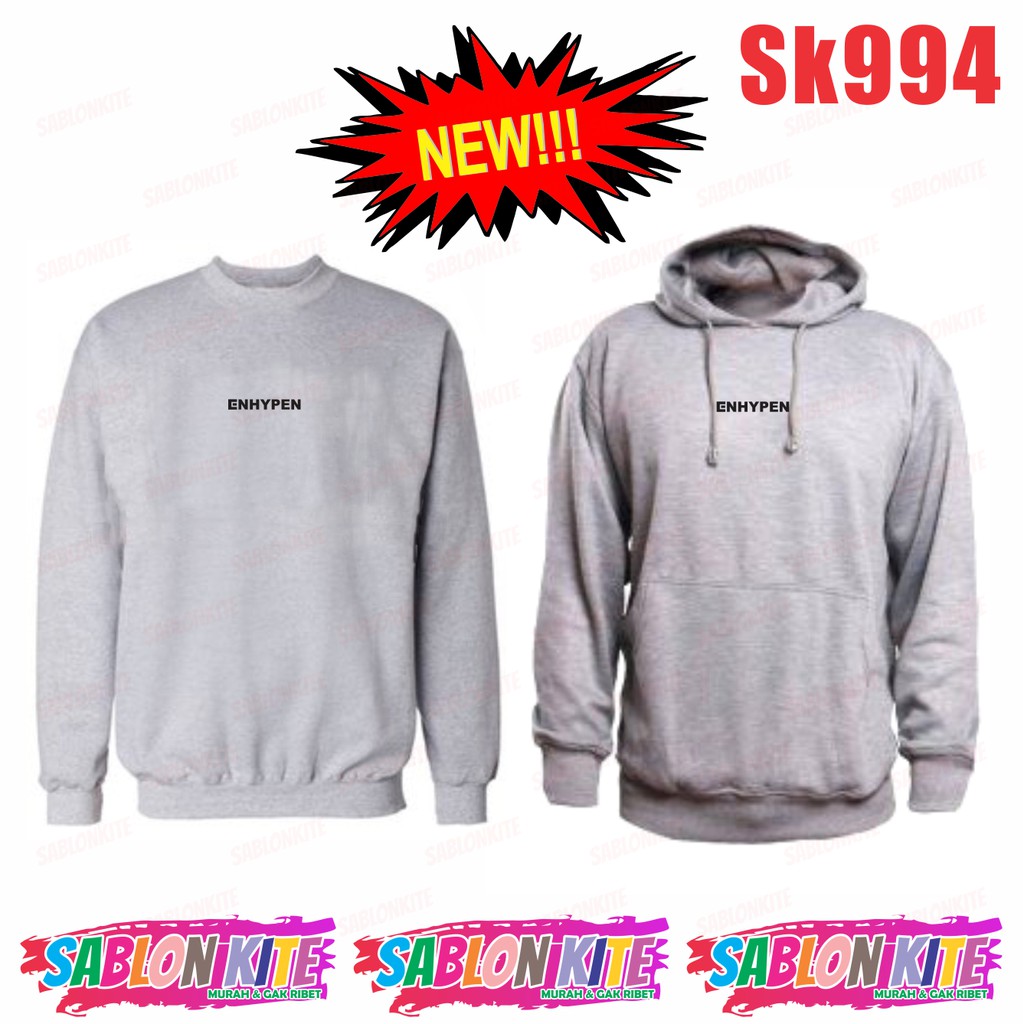 MURAH!!! HOODIE SWEATER LOGO KECIL TENGAH SK994 ADA 3 WARNA UNISEX