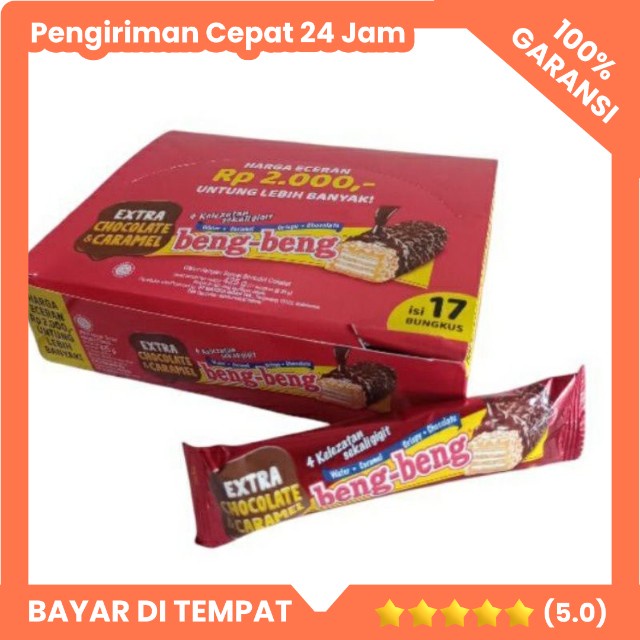 

Beng-Beng Extra Chocolate & Caramel Box 25gr isi 17 Beng Beng Snack Hampers Rembang