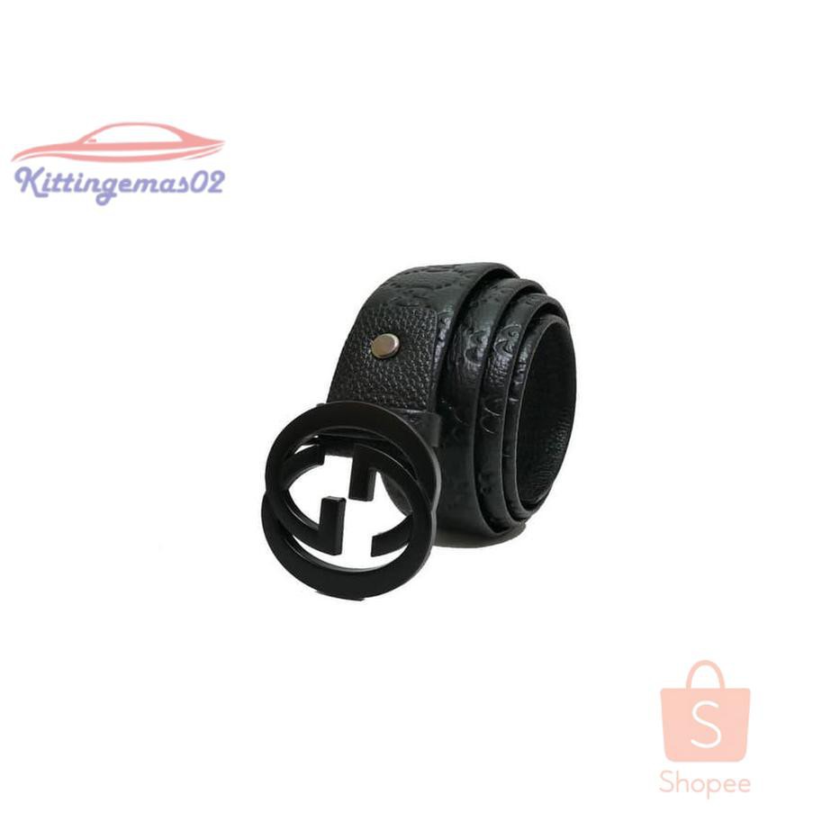 IKAT PINGGANG PRIA GESPER SABUK KTG2I423 KULIT GUCCI CT41 BLACK