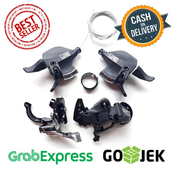 MINI GROUP SET RD 8 SPEED SHIFTER 8 SPEED FD 2 SPEED BLACK BOX - SHIFTR KANAN+RD