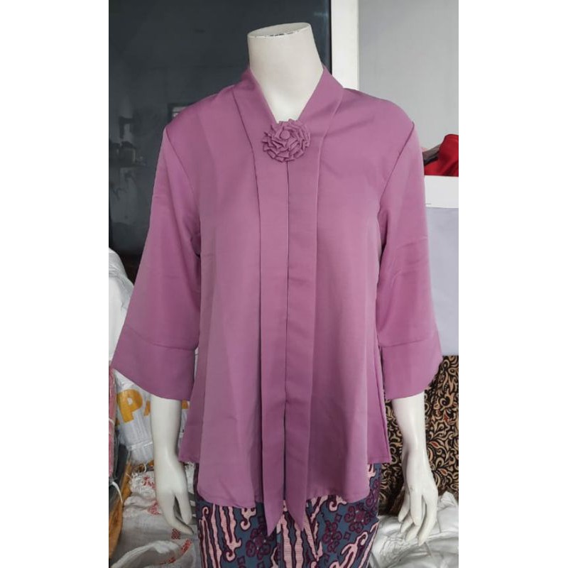 (M92/100) Kebaya floy kutubaru encim kartini termurah busui STD-JUMBO KeroncongBusana-Purple