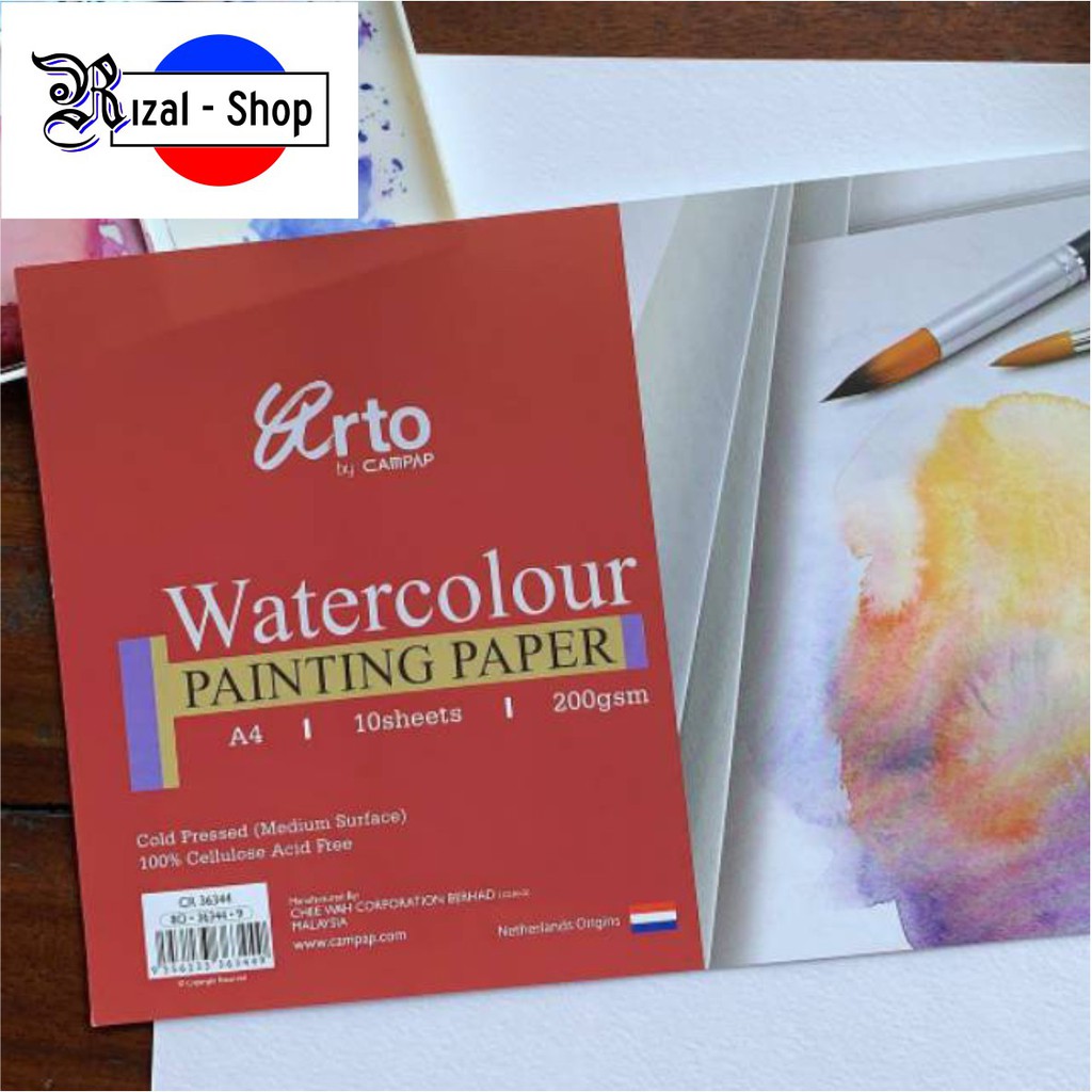 

Arto A4 Watercolour Paper Cellulose 200gsm