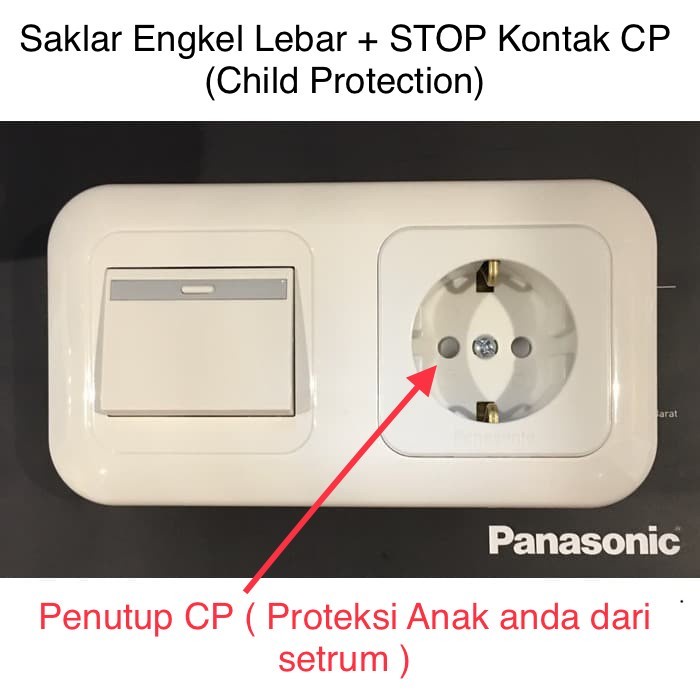 Saklar Engkel Stop Kontak CP WEJ WHITE Panasonic 11212 Tunggal