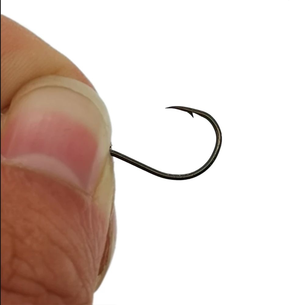 Agustina Carbon Steel Fishhook 20 Pcs Baja Karbon Tinggi Mata Besar Alat Pancing Fly Fishing Memancing Aksesoris Kail Pancing