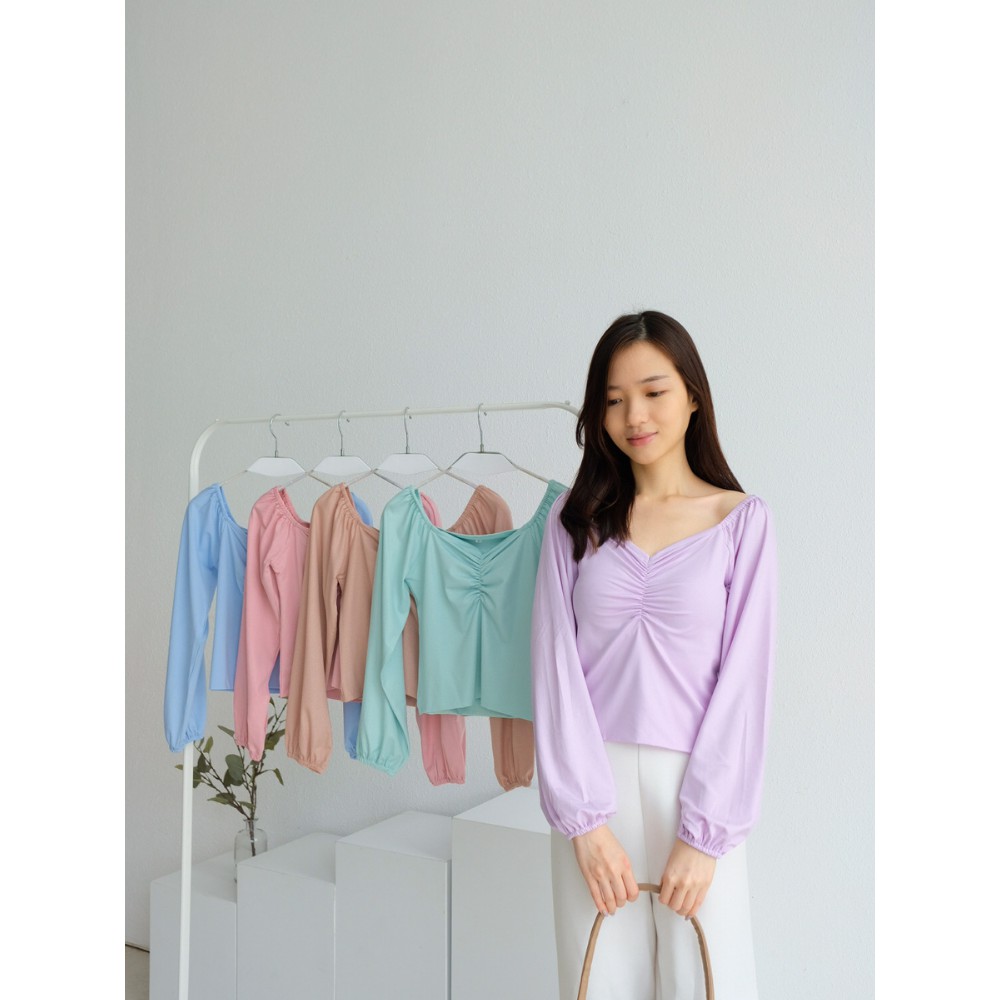 Kadaka T-0319 Top Korea Bahan Stretch Super Cantik