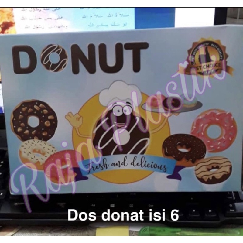 

Dos donat motif (untuk isi 6 donat)